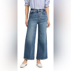 RE/DONE 
High Rise Wide Leg Crop Jeans